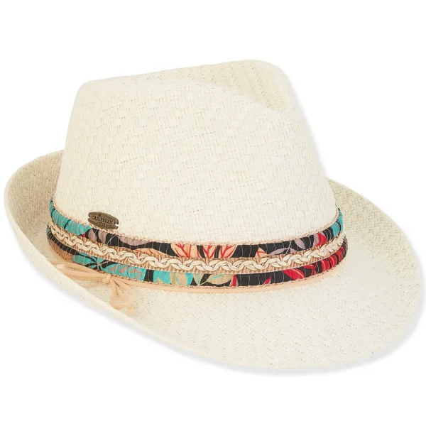 Abigail | Women's Paper Braid Fedora Hat | HCJ406