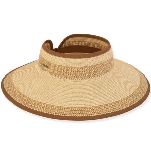 Adalynn | Women's Roll-Up Sun Visor Hat | HH3062