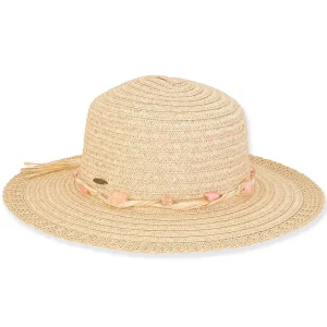Adelina | Young Girl Paper Braid Floppy Hat | HK475