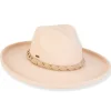 ADORA | Citrine | Women's Poly Felt Safari Faux Felt with Self Braided Trim | AD1556
