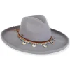 ADORA | Fallon | Women's Poly Felt Safari Faux Leather with Silver Charms | AD1581