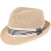 Aiden | Men's Poly Straw Fedora Hat | HTT1175