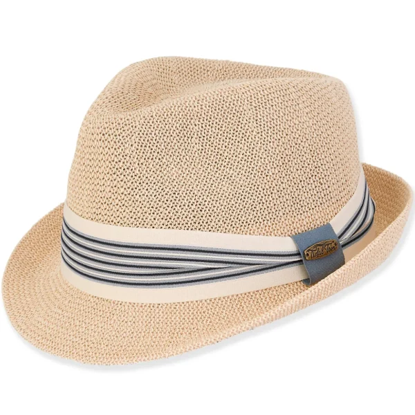 Aiden | Men's Poly Straw Fedora Hat | HTT1175
