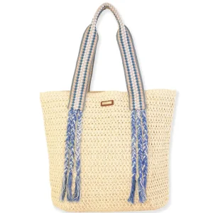 Alessandra | Natural Crochet Shoulder Tote | CE6591