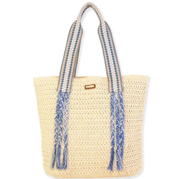 Alessandra | Natural Crochet Shoulder Tote | CE6591