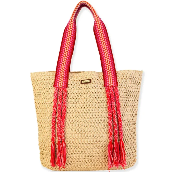 Alessandra | Natural Crochet Shoulder Tote | CE6591