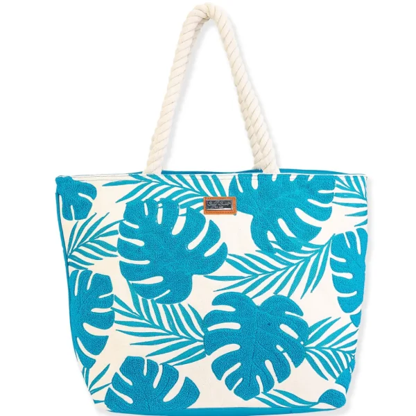 Almeria | Palm Leaf Beach Casuals Shoulder Tote | SNS6170