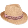 Amelia | Young Girl Paper Braid Fedora Hat | HK479