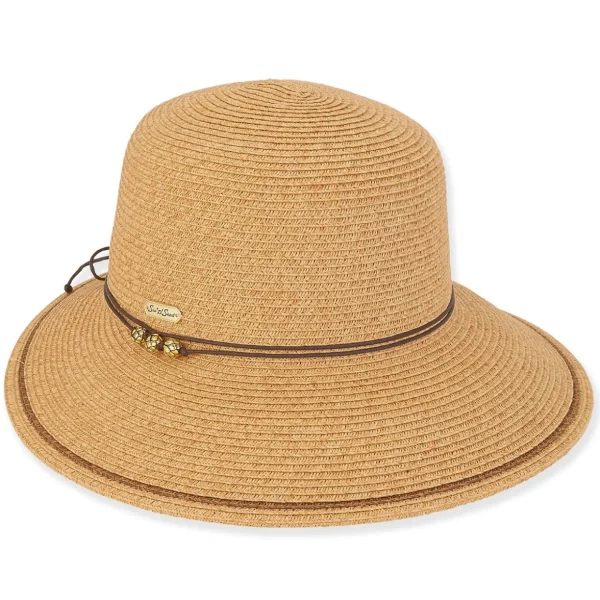 Ana | Women's Paper Braid Tapered Brim Hat | HH2989