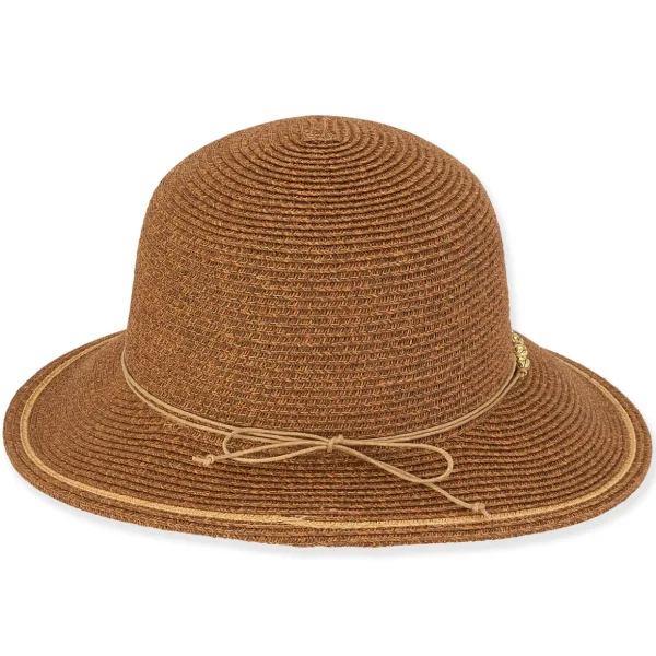 Ana | Women's Paper Braid Tapered Brim Hat | HH2989