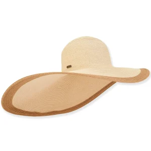Angela | Women's Paper Wide Tapered Brim Hat | HH3119