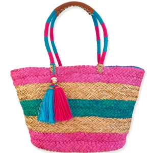 Aniyah | Natural Straw Shoulder Tote | CE6540
