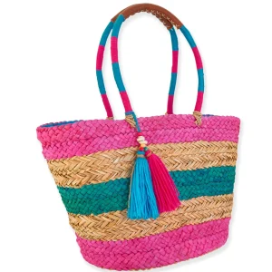 Aniyah | Natural Straw Shoulder Tote | CE6540