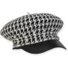 Autumn | Women's Soft Wool Newsboy Faux Leather Brim | AD1552