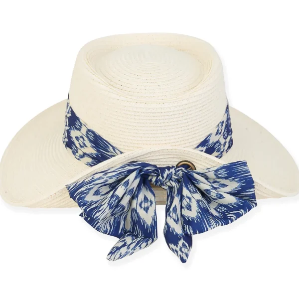 Balka | Women's Paper Straw Backless Upturn Brim Hat | HH2846