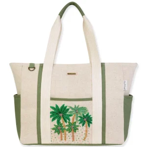 Beaded Palm, Shoulder Tote | SNS6690