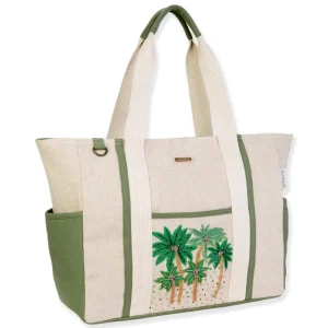 Beaded Palm, Shoulder Tote | SNS6690