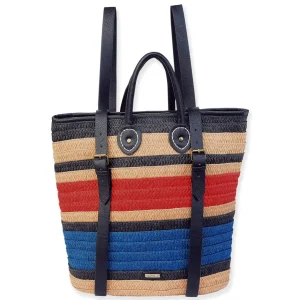 Black, Paper Straw Backpack | CE6642 B
