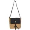 Black, Paper Straw Crossbody | CE6712 C
