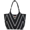 Black, Polyester Shoulder Tote | CE6662 B