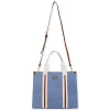 Blue, Canvas Shoulder Tote | CE6621 B