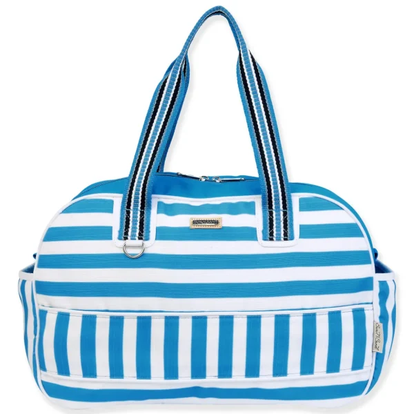 Blue, Duffle Bag Two Way Stripes | SNS6850 A