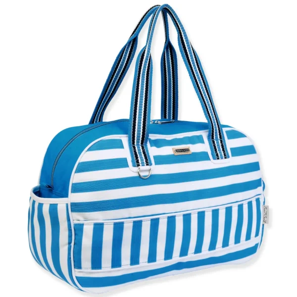 Blue, Duffle Bag Two Way Stripes | SNS6850 A