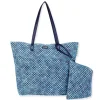 Blue Multi, Paper Straw Handbag | CE6658 A