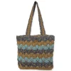 Blue, Paper Straw Handbag | CE6653 B