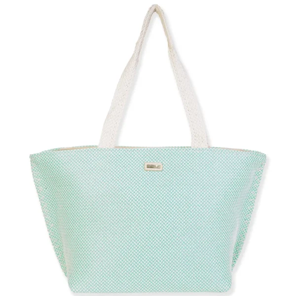 Blue, Poly Shoulder Tote | CE6667 B