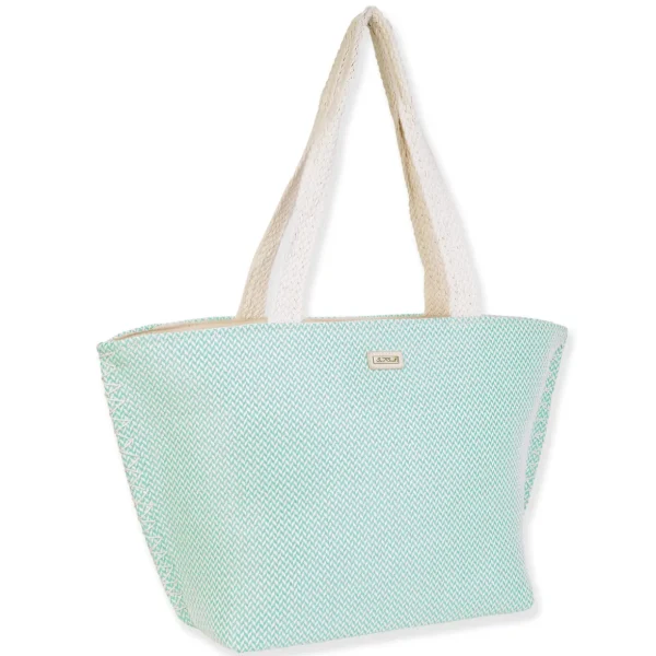 Blue, Poly Shoulder Tote | CE6667 B