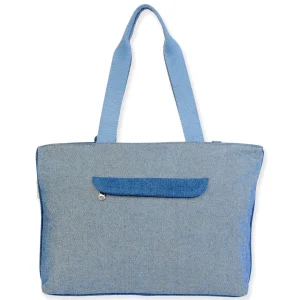 Blue, Shoulder Tote Beaded Flamingo | SNS6650 B