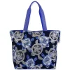 Blue, Shoulder Tote Layered Turtles | SNS6880 B