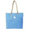 Blue, Terry/Polyester Shoulder Tote | CE6615 B