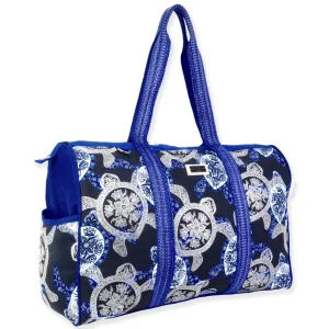 Blue, Travel Bag Layered Turtles | SNS6881 B