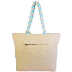 Blue/Yellow, Shoulder Tote Vintage Motif | SNS6610 B