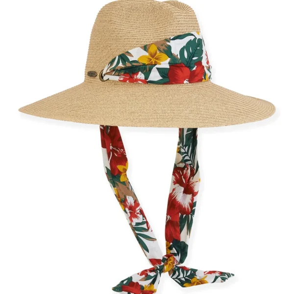 Bora Bora | Women's Paper Straw Safari Hat | HCJ358