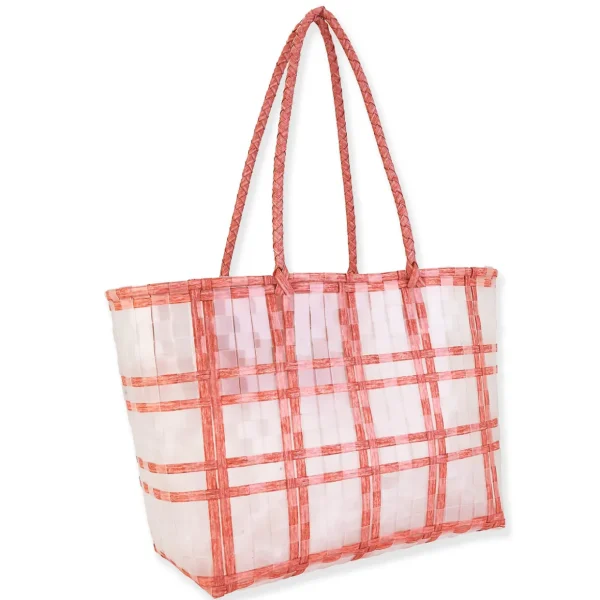 Briella | Poly Straw Shoulder Tote | CE6585