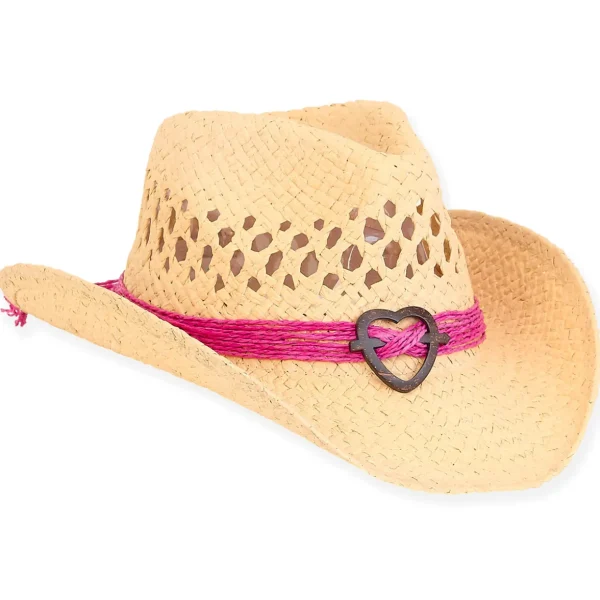 Brielle | Young Girl Paper Straw Western Hat | HK450