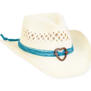 Brielle | Young Girl Paper Straw Western Hat | HK450