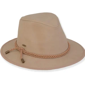 Bronwyn | Women's Poly Fabric Safari Braided Faux Suede Trim | AD1634