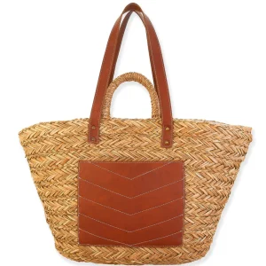 Cali | Natural Straw Shoulder Tote | CE6538