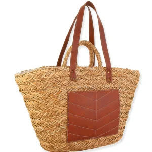 Cali | Natural Straw Shoulder Tote | CE6538