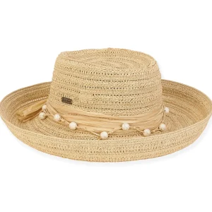 Cicia | Women's Paper Straw Upbrim Hat | HH2849