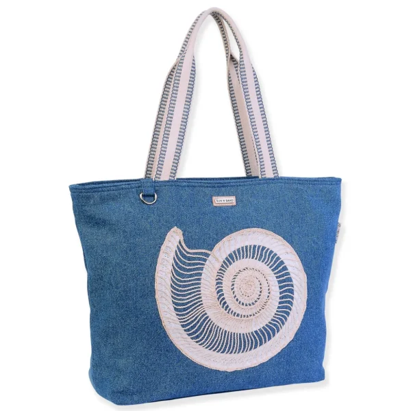 Circular Shell, Shoulder Tote Emrboidered Shells | SNS6710 A