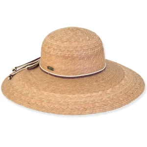 Claire | Women's Natural Palm Straw Floppy Hat | HH3176