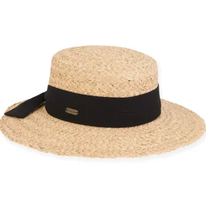 Conway | Women's Natural Raffia Boater Hat | HH2857