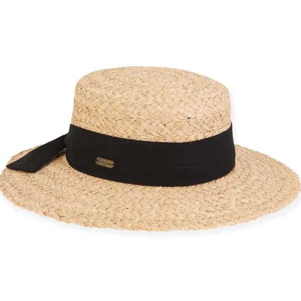 Conway | Women's Natural Raffia Boater Hat | HH2857