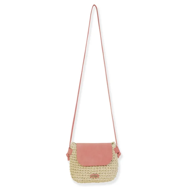 Coral, Paper Straw Crossbody | CE6726 A