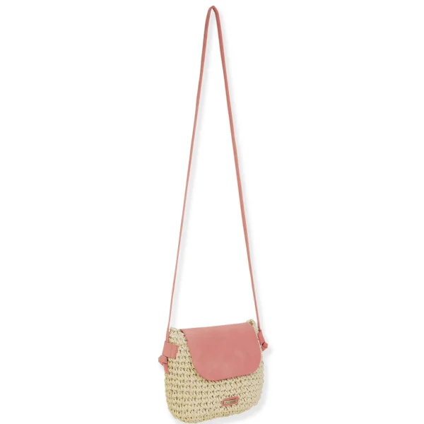 Coral, Paper Straw Crossbody | CE6726 A